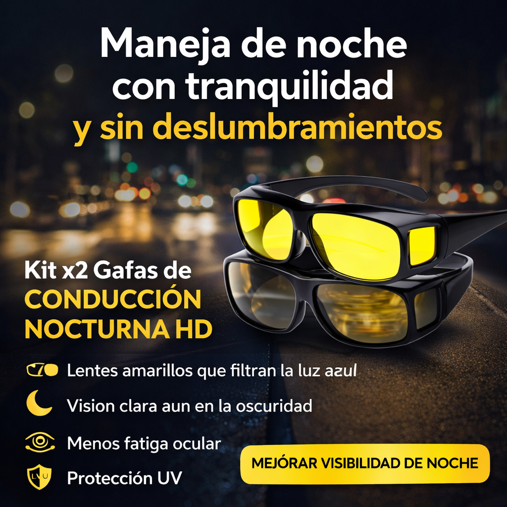 Kit x2 Gafas De Conducción Alta Definición + Ebooks de Regalo😎